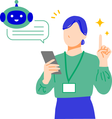 AI電話の運用方法を設定するスタッフ